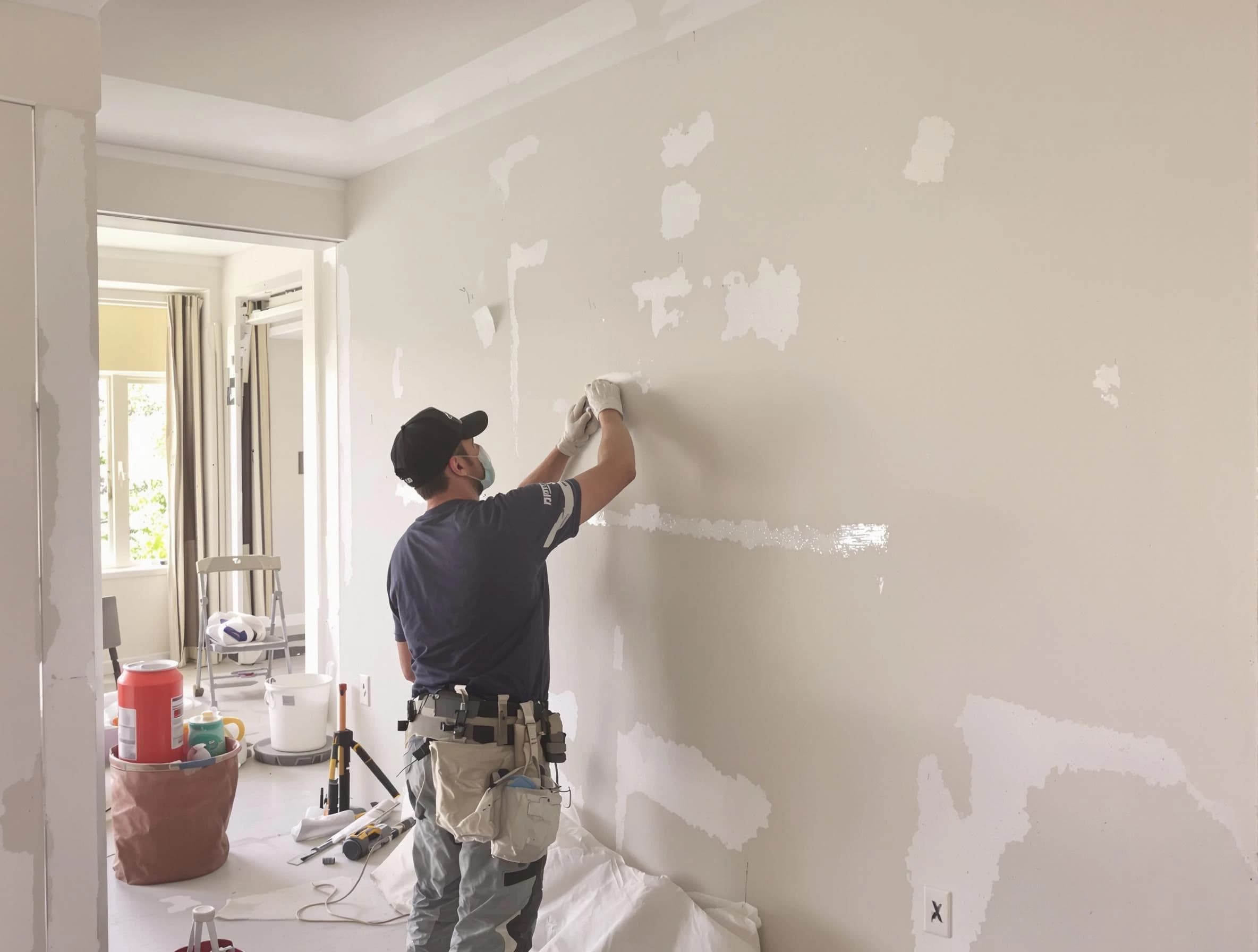 Taping and mudding service by Guadalupe House Painters in Guadalupe