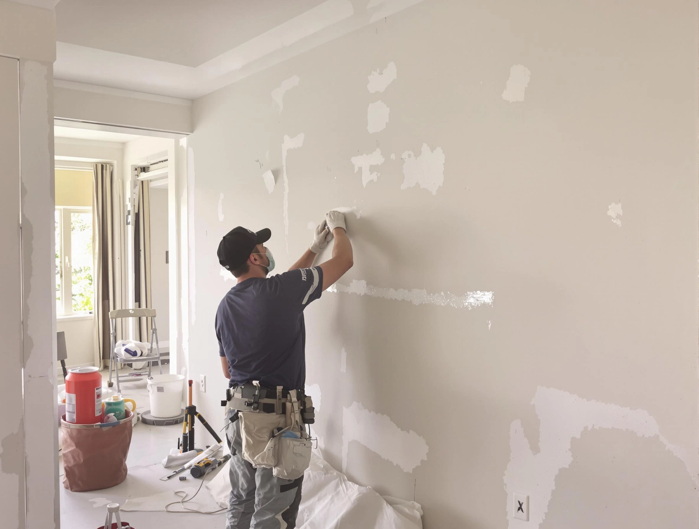 Taping and mudding service by Guadalupe House Painters in Guadalupe